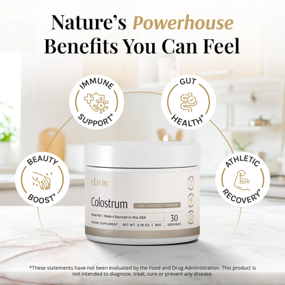 Bovine Colostrum Powder - Unflavored - 30 Servings