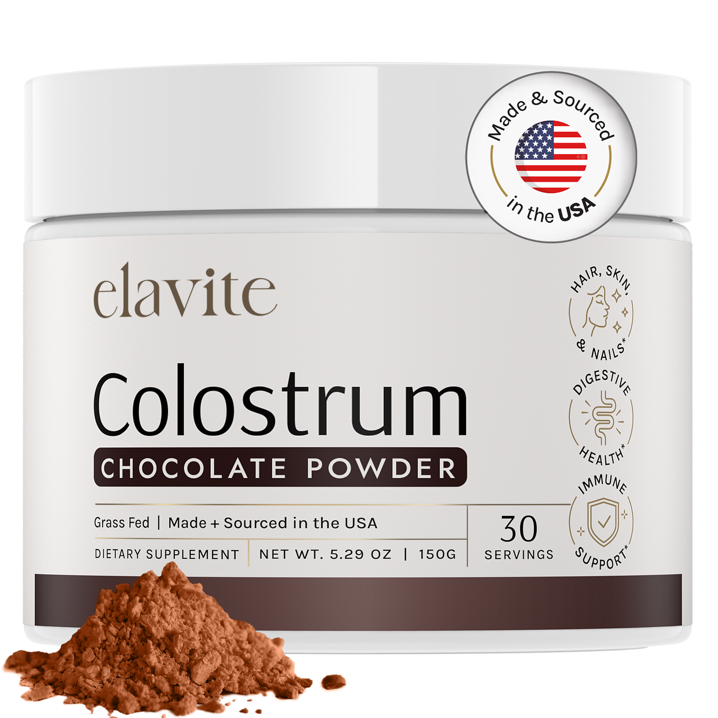 Bovine Colostrum Powder - Chocolate - 30 Servings